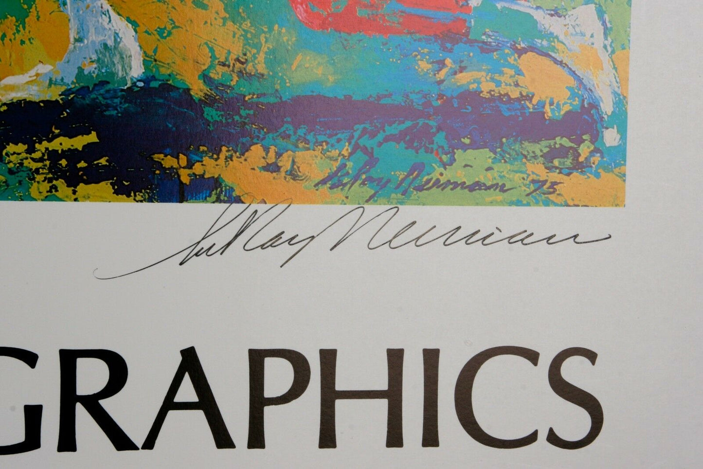Hammer Graphics "Mixed Doubles" by Leroy Neiman Signed Poster w/ CoA 1997