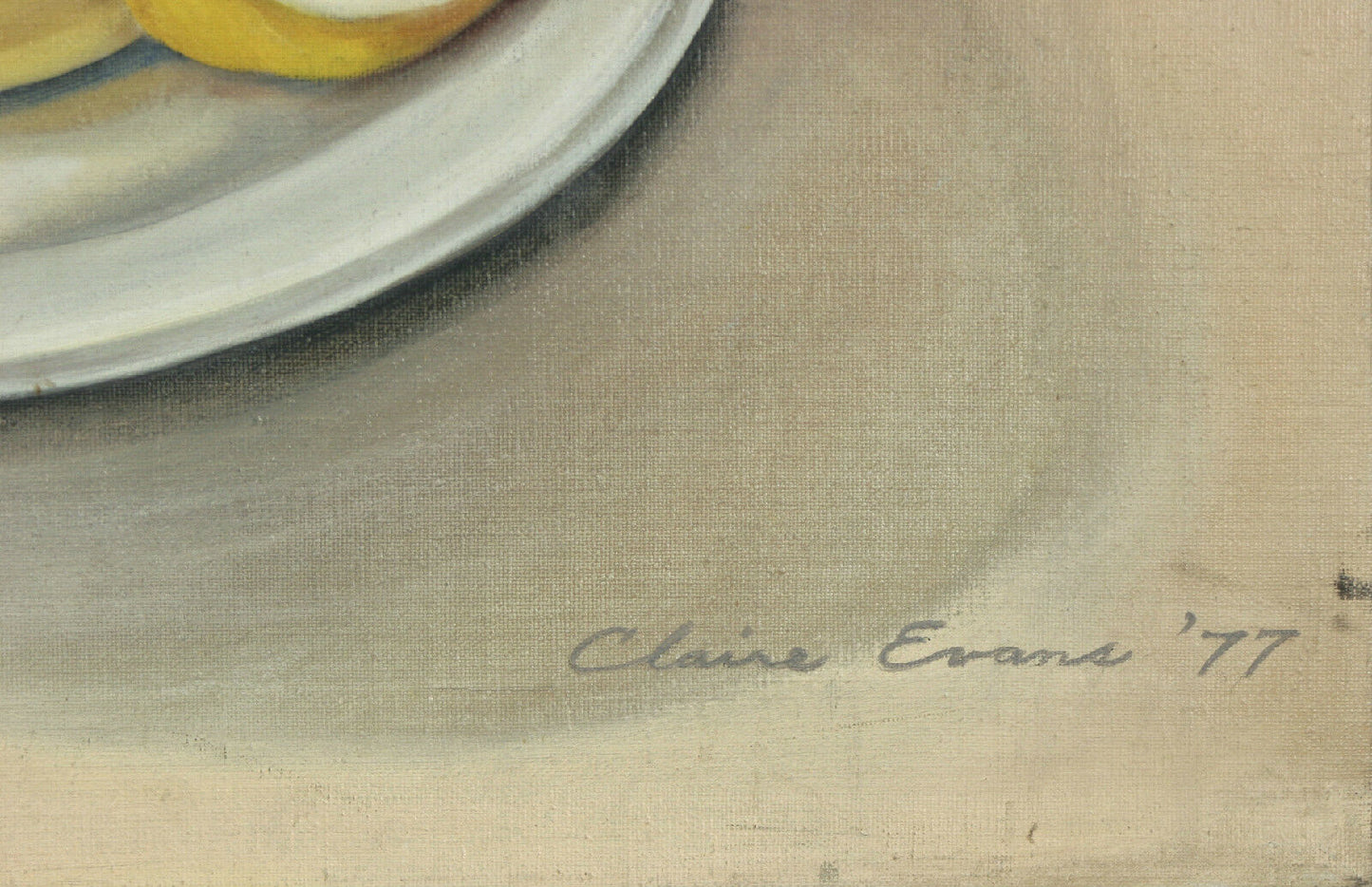 "Teacup" By Claire Evans (1977) Signed Oil on Canvas 24"x18"