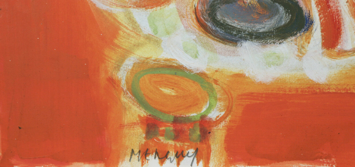 "Les Jolie Fleurs" By Frederic Menguy Signed Unique Watercolor on Paper 16x21