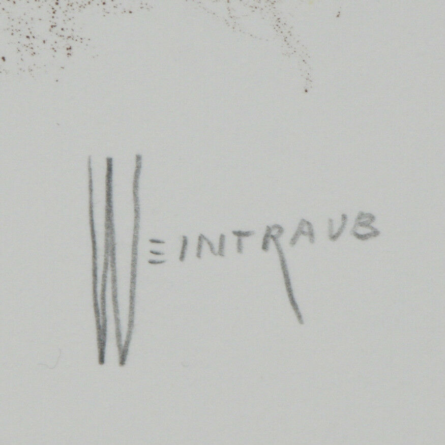 "Yemenite Man" by William Weintraub Signed Artist's Proof AP Hand Colored Litho