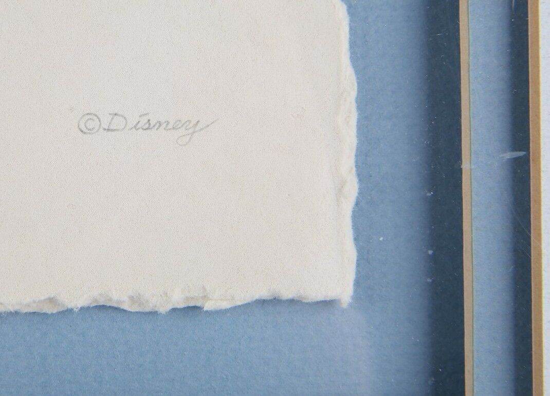 "The Whoopee Party" Mickey & Minnie Mouse Framed Cast Paper Embossed Print CoA