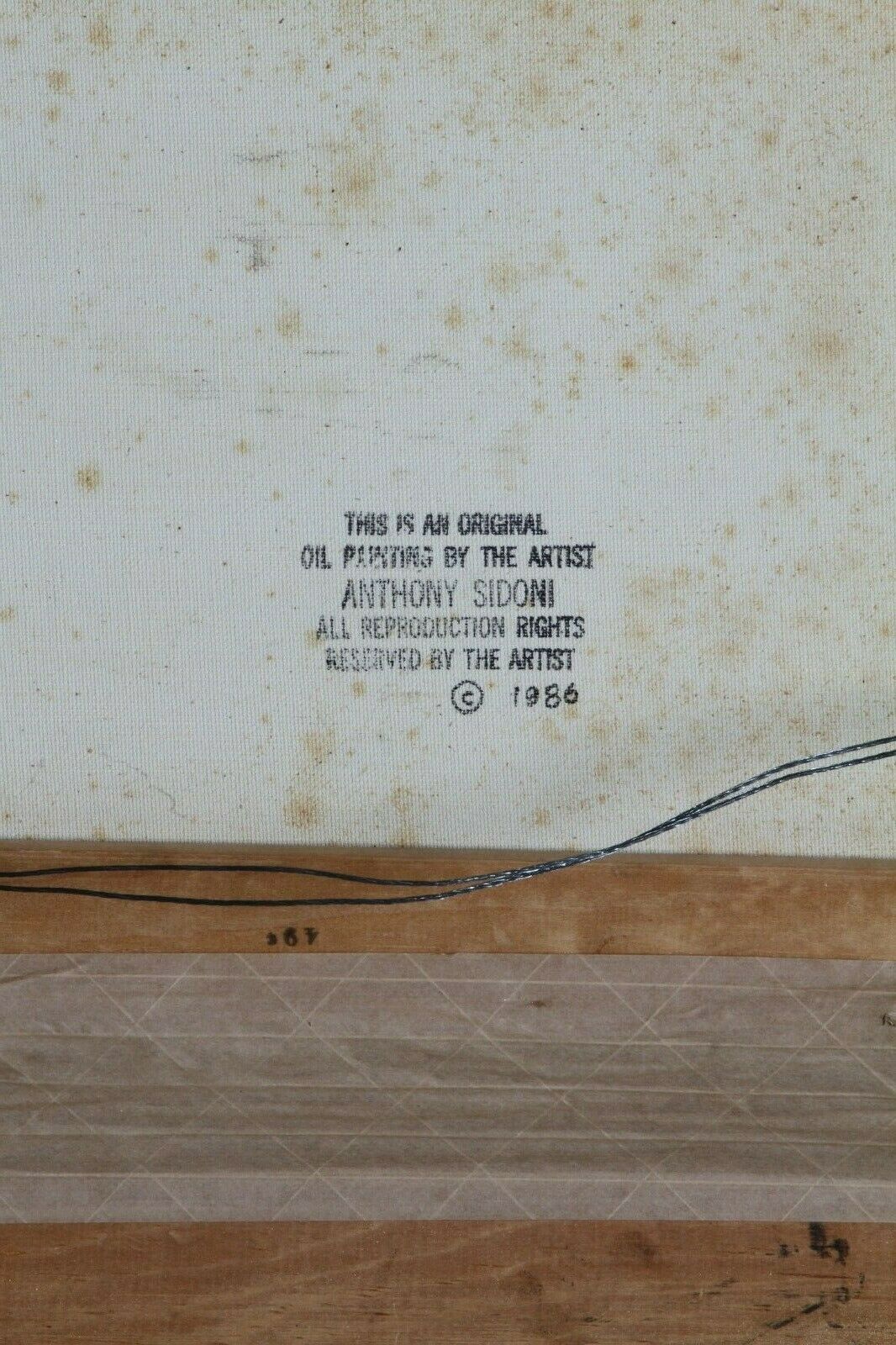 Untitled (Native American Child) By Anthony Sidoni Signed Oil on Canvas 12"x16"