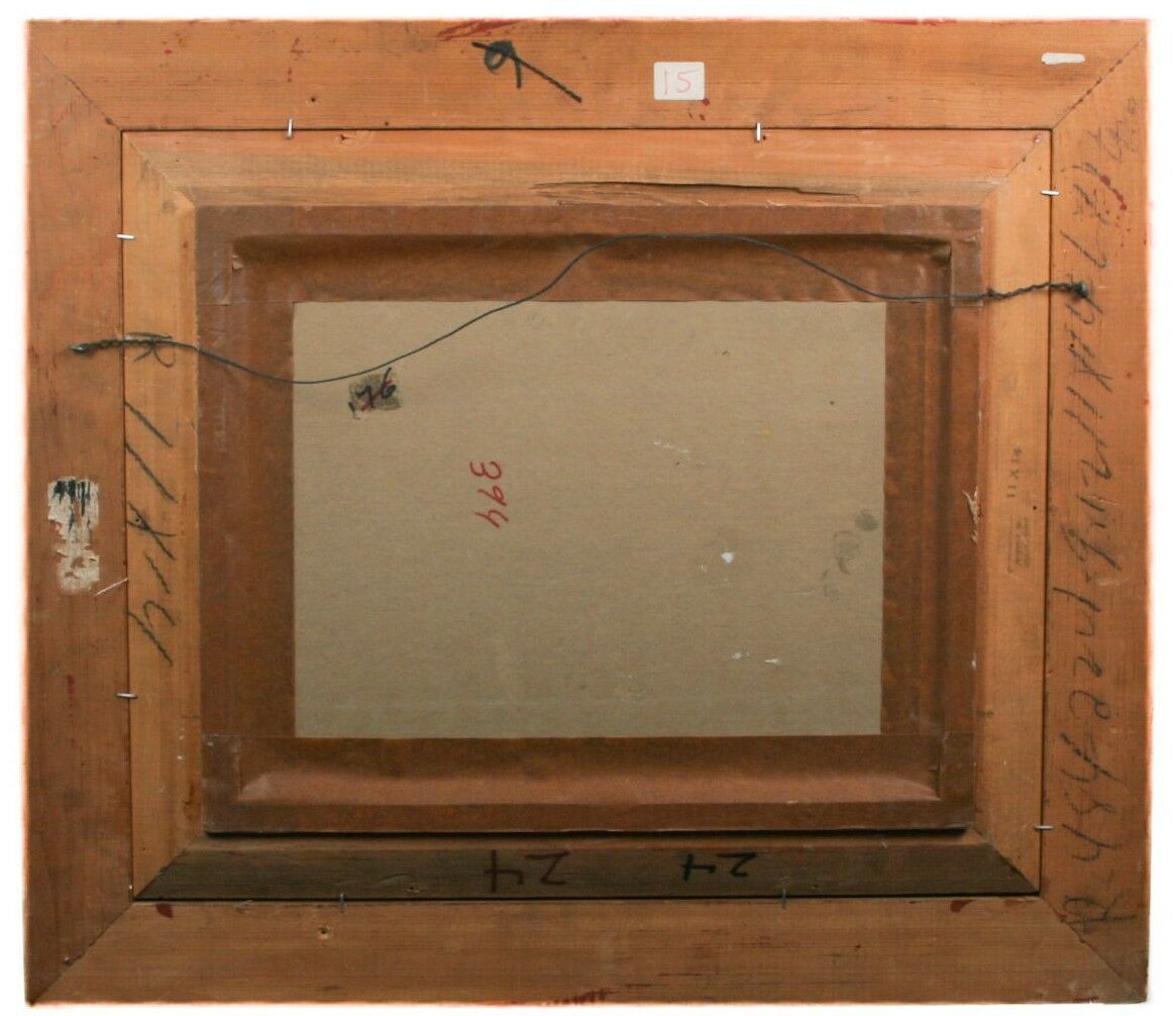 "Forest" by Zvi Raphaeli, Framed Oil on Board, 14" x 12", Signed w/ CoA