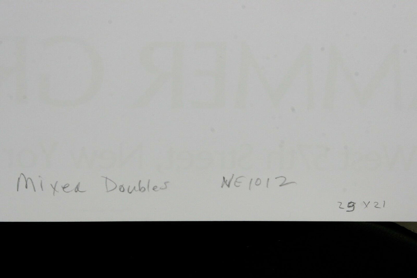 Hammer Graphics "Mixed Doubles" by Leroy Neiman Signed Poster w/ CoA 1997