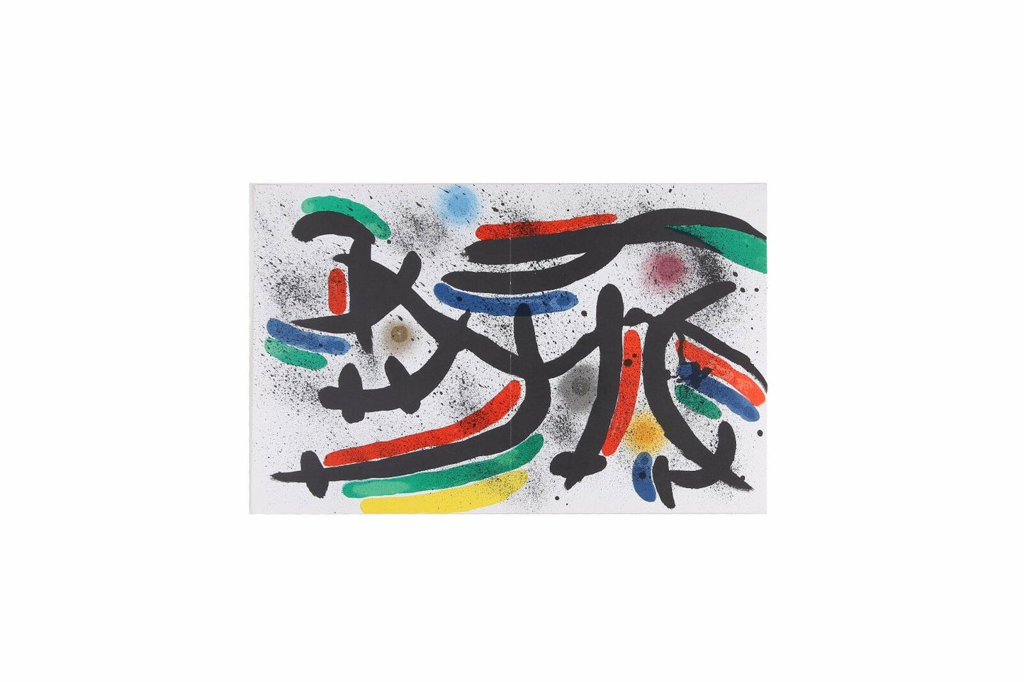 Lithograph from Book I, No. IX by Joan Miró i Ferrà 13 x 20 Includes CoA