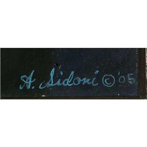 "Singing the Blues" By A. Sidoni Signed Original African American Oil Painting