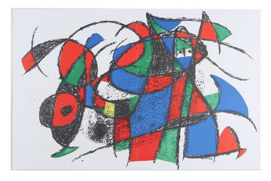 Lithograph from Book 2, No. iIII by Joan Miró i Ferrà 13 x 20 Includes CoA