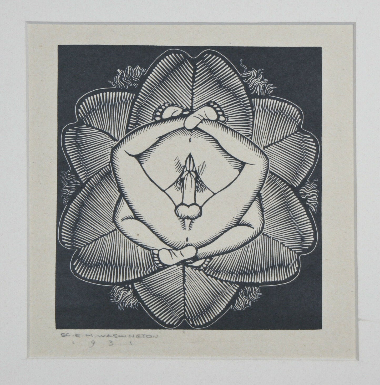 Collection of (12) E.M. Washington Woodblock Signed Prints Dated from 1906-1944