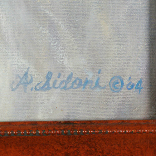 "Patiently Waiting" By Anthony Sidoni 2004 Signed Oil on Canvas 22"x17 1/2"