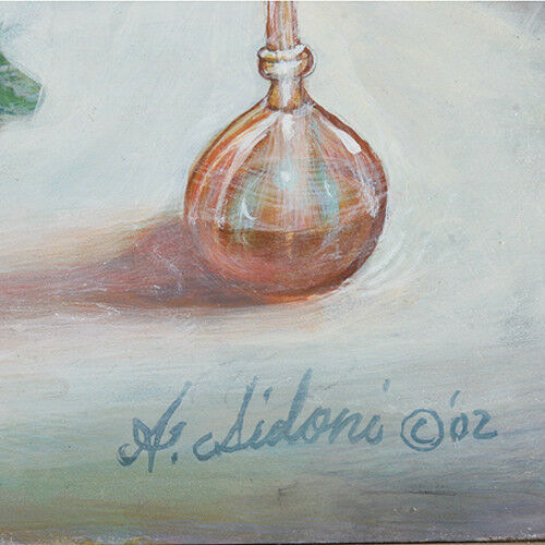 "Refreshment Time" By Anthony Sidoni 2002 Signed Oil Painting 12"x16"