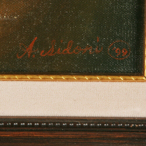 "Between The Acts #5" By Anythony Sidoni 1999 Signed Oil on Canvas 19"x23"