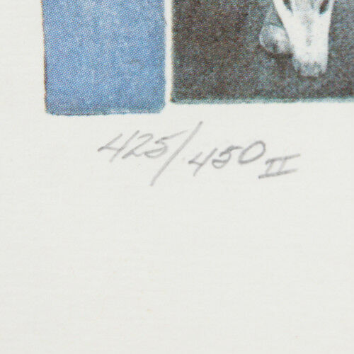 "Children With Balloon In Safat" By Amram Ebgi Signed Ltd Edition Etching w/ CoA