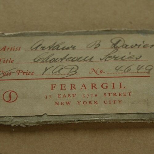 Chateau Series by Arthur Bowen Davies Watercolor on Paper Signed & Titled