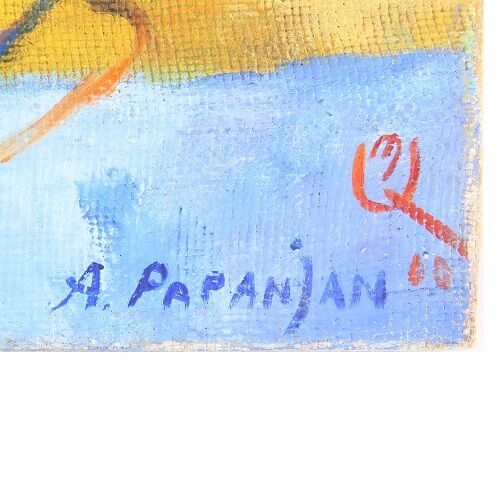 "Silence & Peace" by Anatoli Papanian Oil on Canvas 27.5" x 31.5" Signed & Dated