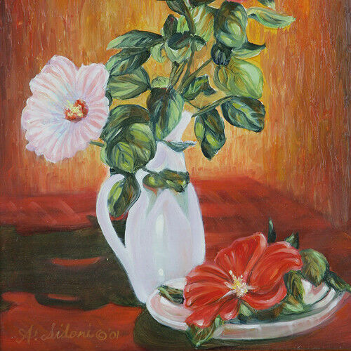 "Evening Glow" BY Anthony Sidoni 2001 Signed Oil Painting 22"x18"