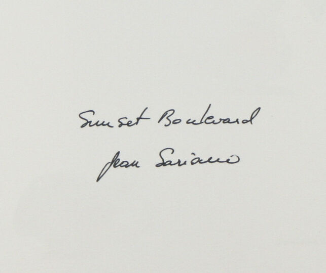 "Sunset Boulevard" by Jean Sariano Signed Original Acrylic on Paper 12 1/2"x11"