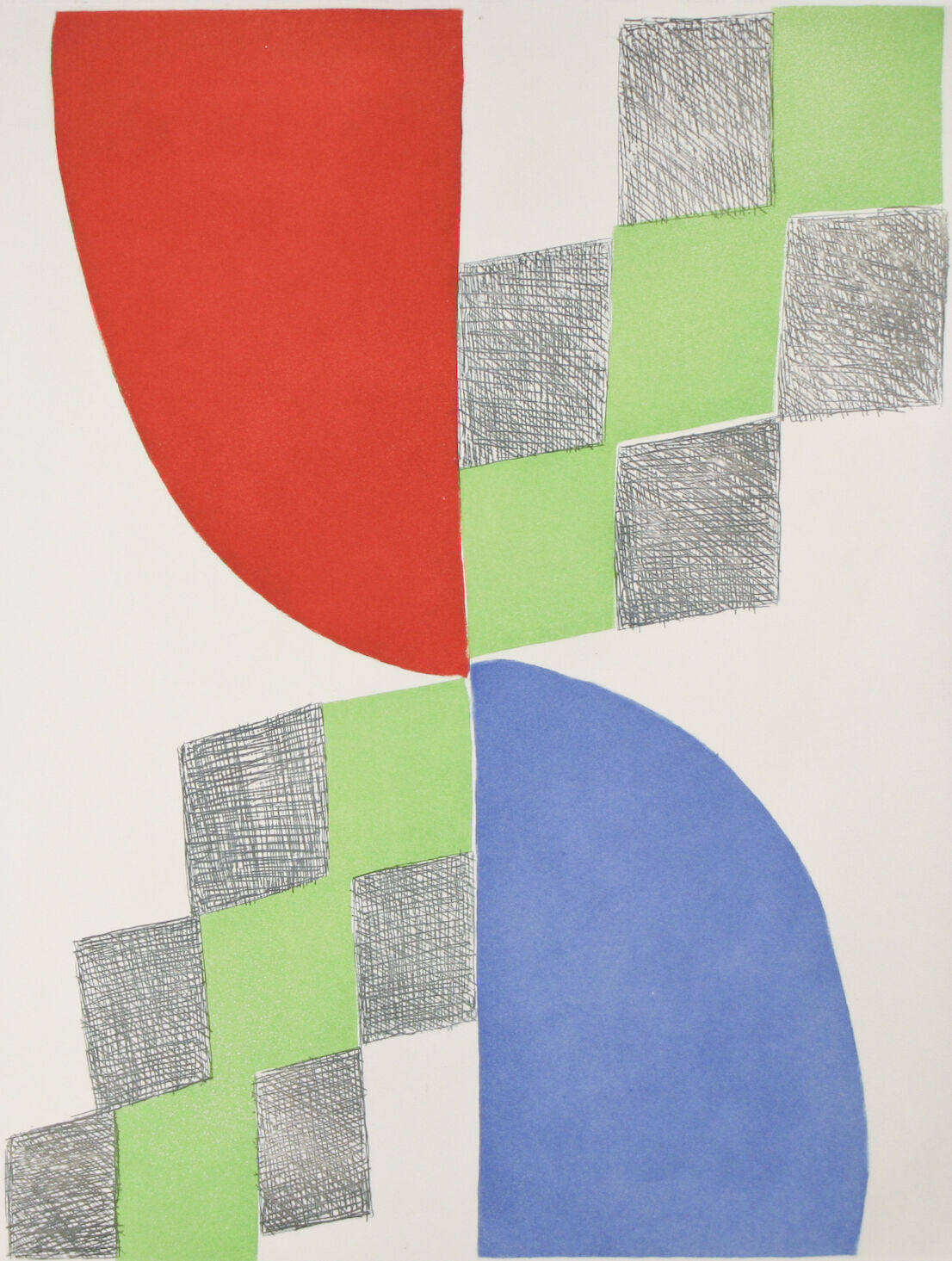 Abstract Etching by Sonia Delaunay Signed Ltd Edition #71/100 26"x20"