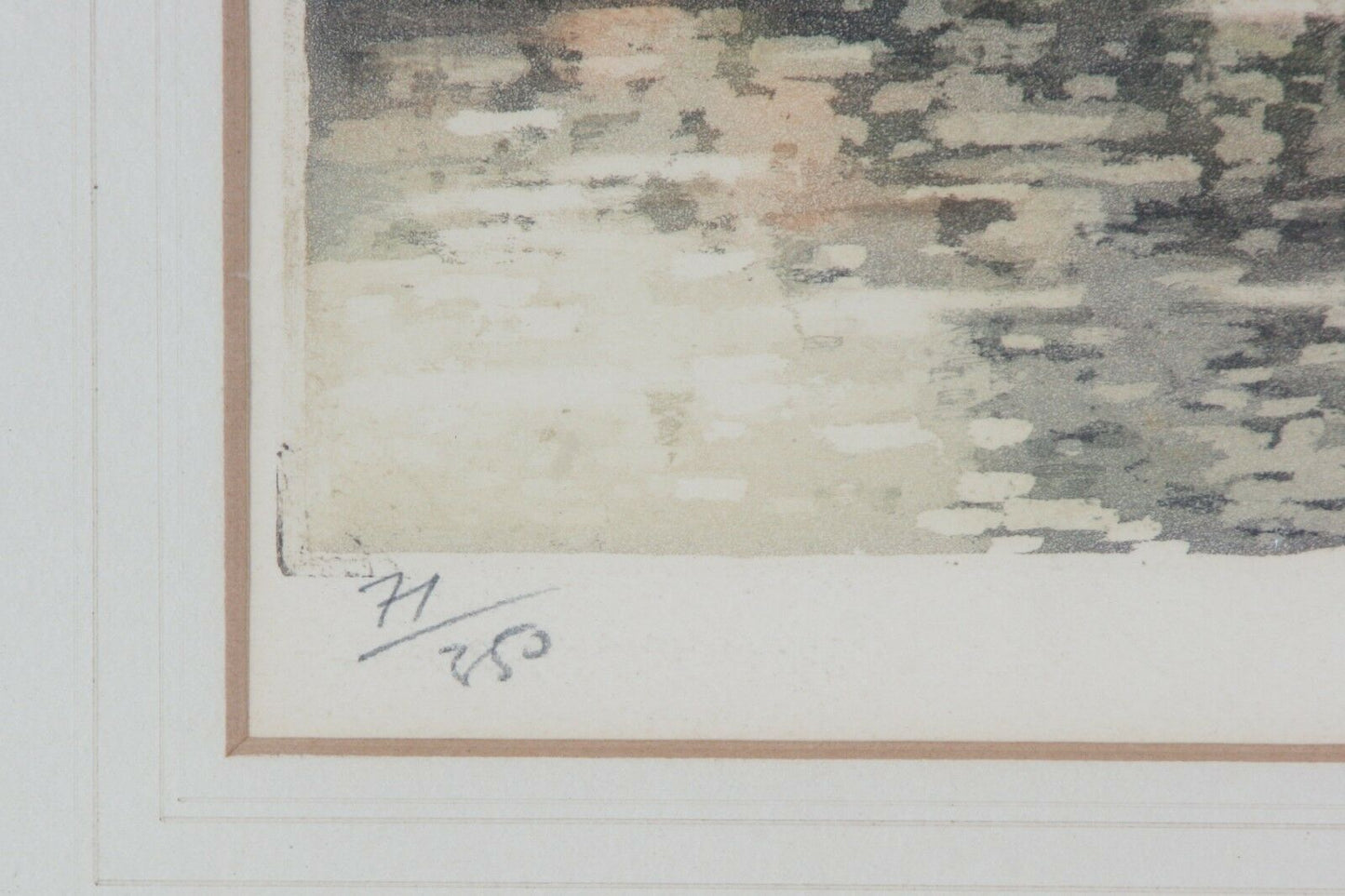 Signed & Numbered Lithograph by Simone Haumont 77/250, Framed, Beautiful Piece!