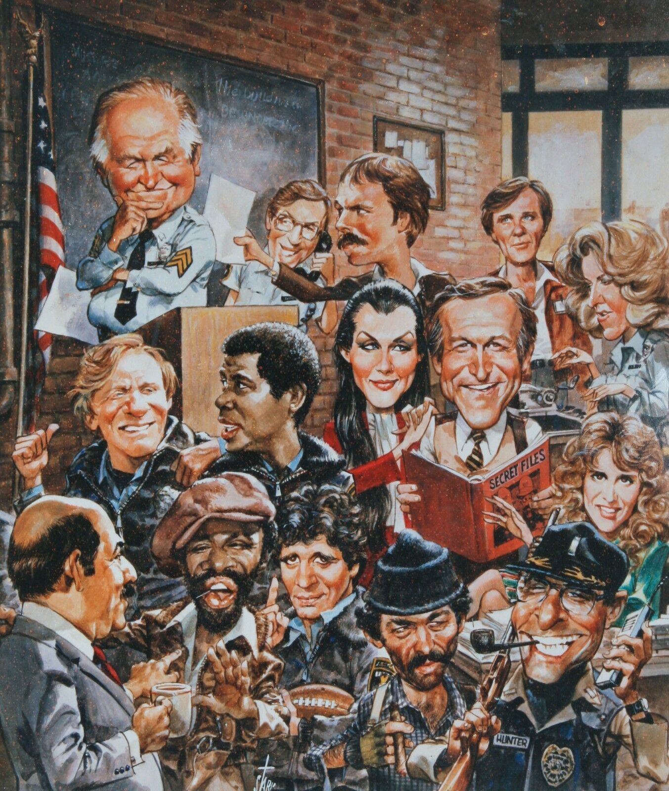 Authentic Hill Street Blues Cast Signed TV Guide Cover #1679 Print 15 Signatures