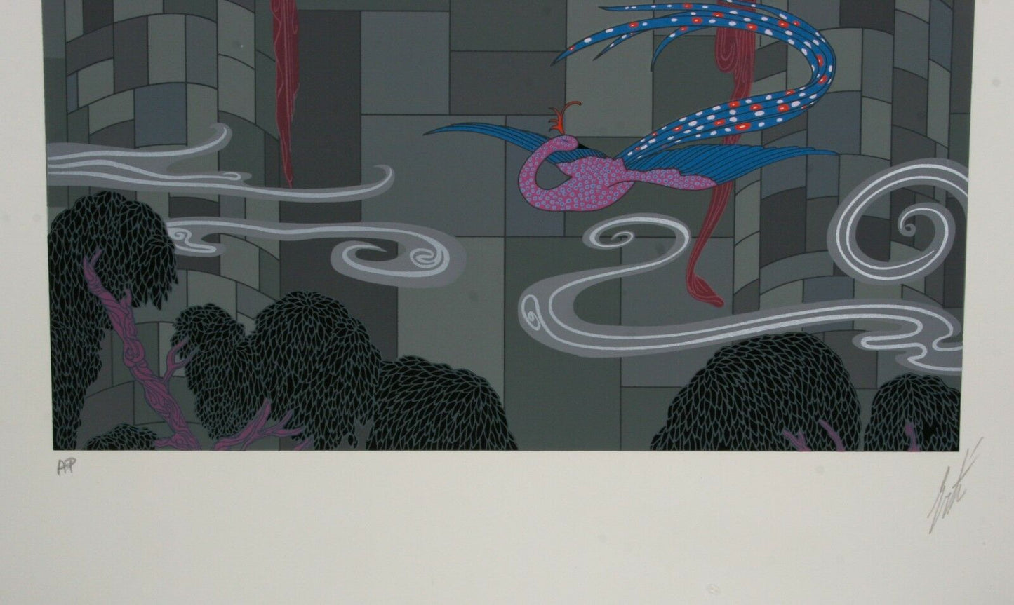 "Chaste Susannah" by Erté Signed Silkscreen Serigraph Artist's Proof 17" x 13"