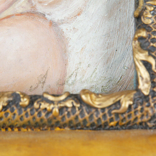 "Cuddly and Cute" By Anthony Sidoni Signed Oil Painting 9 1/2"x11 1/4"