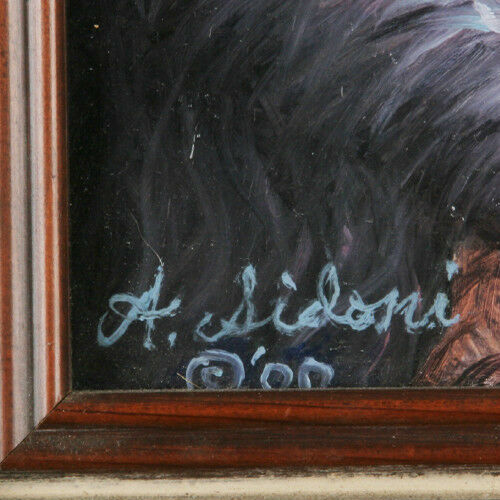 "Just Hangin' Around" By Anthony Sidoni 2002 Signed Oil Painting 22"x20"