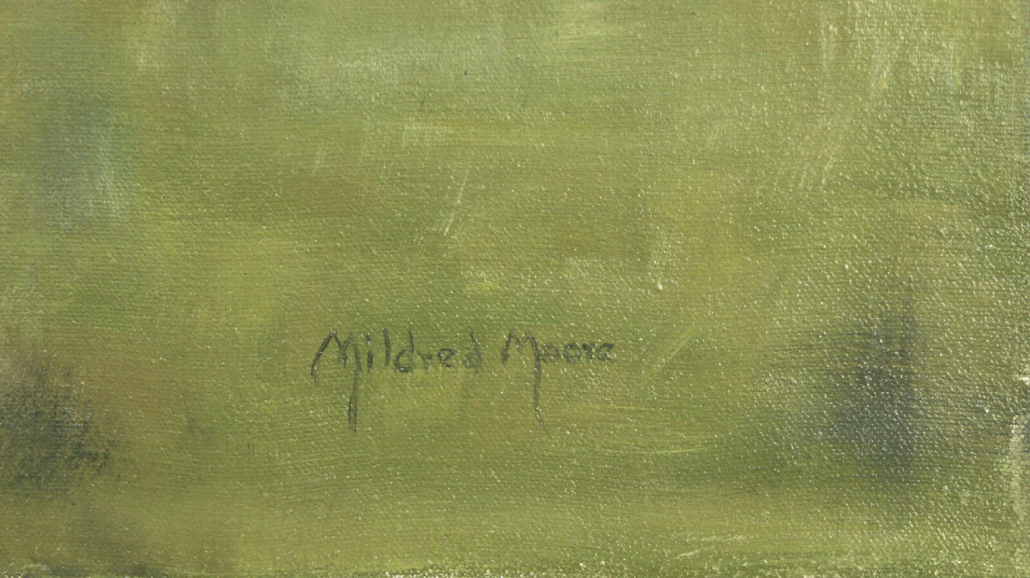 "Nahlah" Horse Oil Painting Signed on Canvas By Mildred Moore 18"x24"