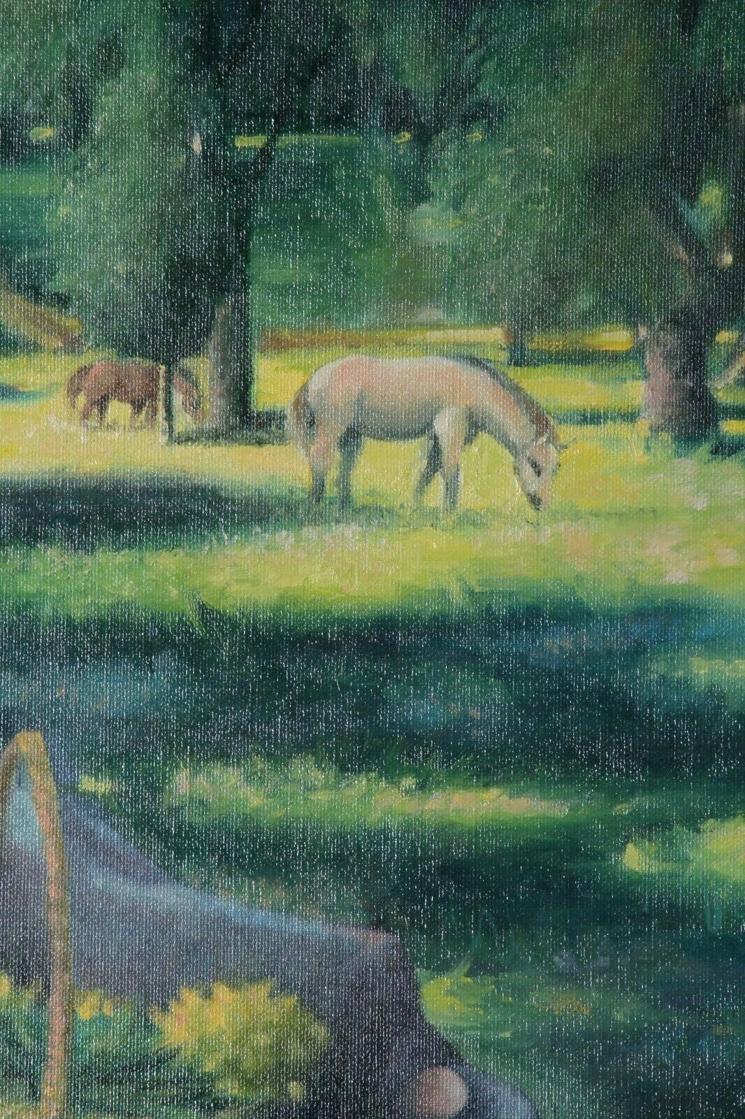 Untitled (Woman Resting Under Tree)  By Anthony Sidoni 1990 Signed Oil on Canvas