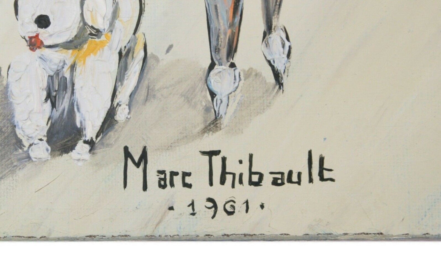 "Flower Market" by Marc Thibault, Oil on Canvas, 21" x 29" Executed 1961 w/ CoA