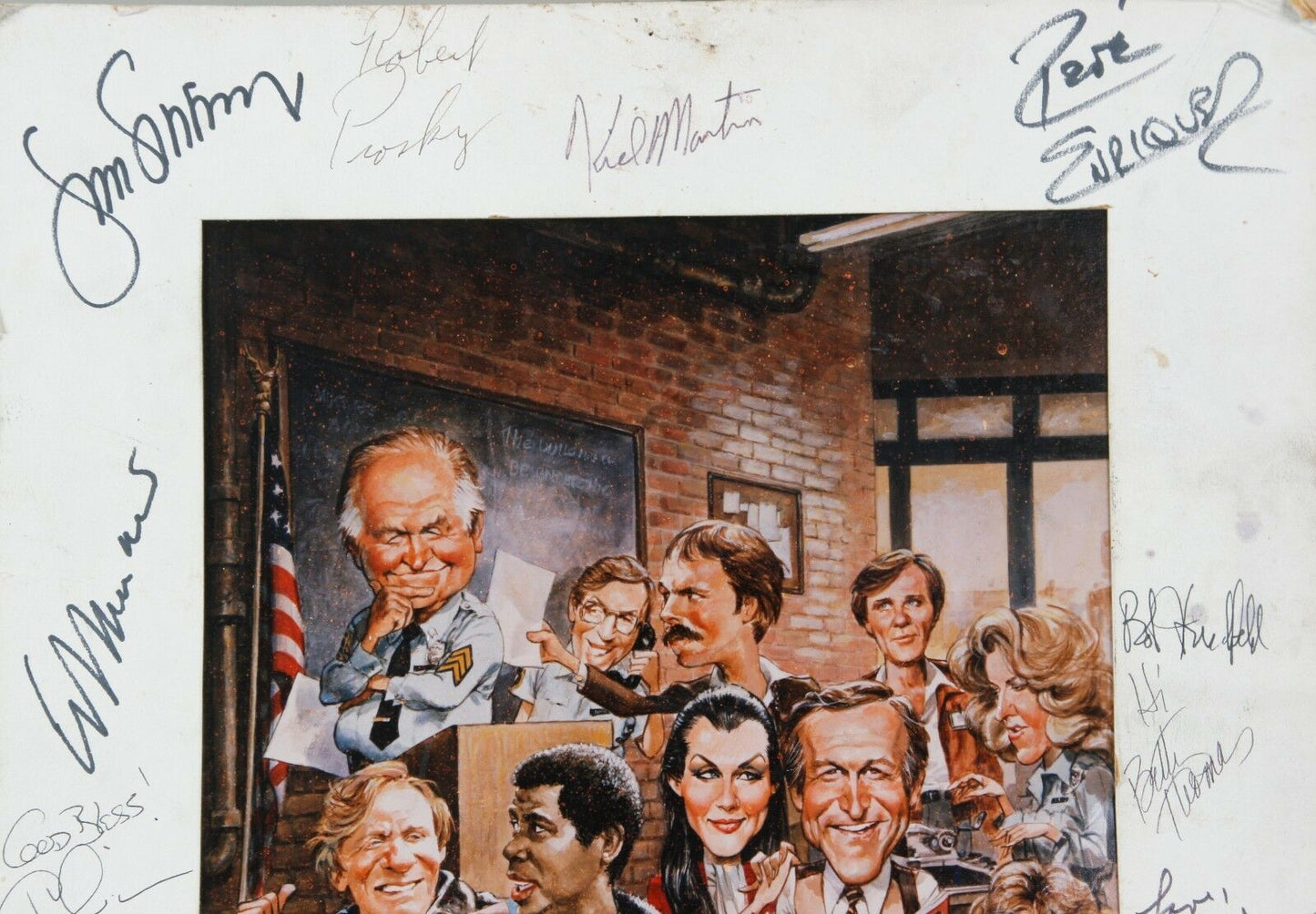 Authentic Hill Street Blues Cast Signed TV Guide Cover #1679 Print 15 Signatures