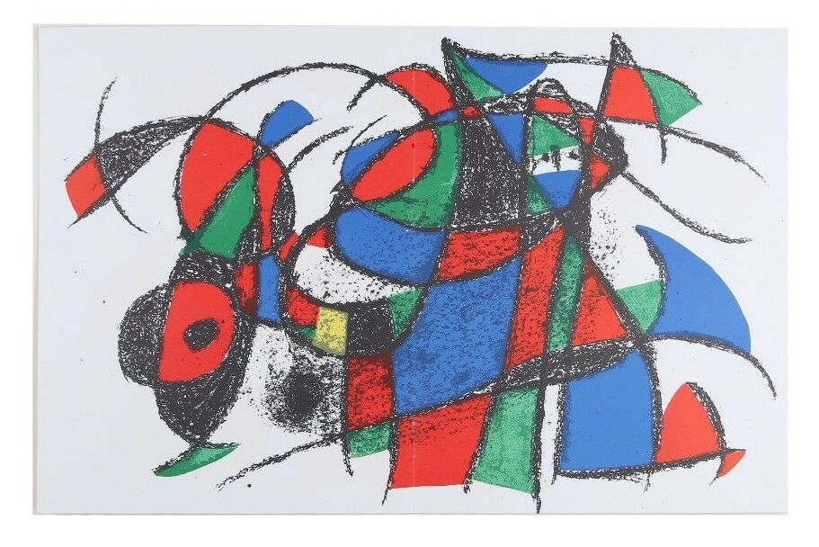 Lithograph from Book 2, No. iIII by Joan Miró i Ferrà 13 x 20 Includes CoA