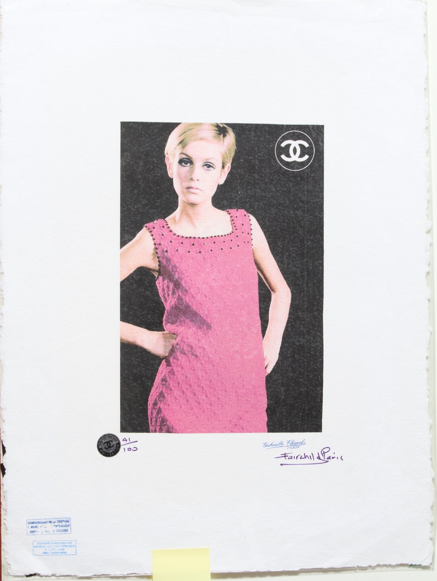 Chanel Twiggy Print By Fairchild Paris LE 41/100
