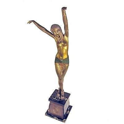 SIGNED EGYPTIAN DANCER BRONZE SCULPTURE BY CHIPARUS
