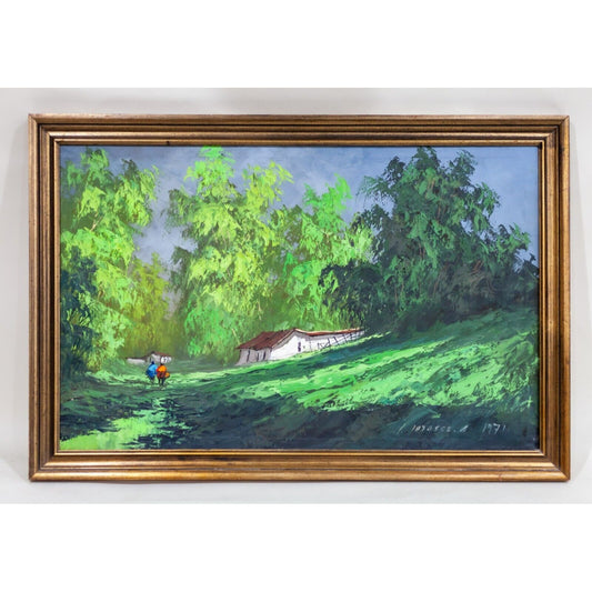 "In the High Andes" by Carlos Catasse Framed Oil on Canvas 1971