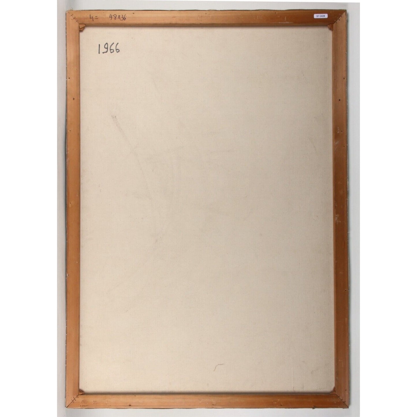 Lynne Heffner: Untitled - Children in Fields of Flowers Oil Painting Signed 1966