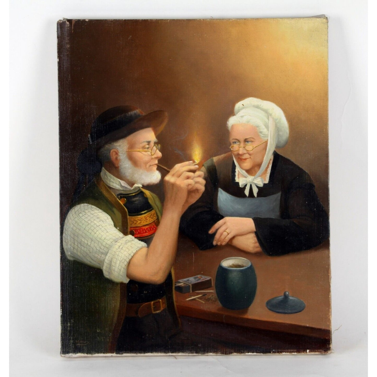 "Untitled" by R. Huoy, Oil Painting on Canvas, 18x14