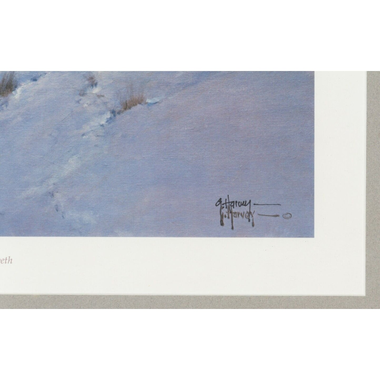 "Whosoever Believeth" by G Harvey Framed Lithograph w/ CoA Signed by Artist