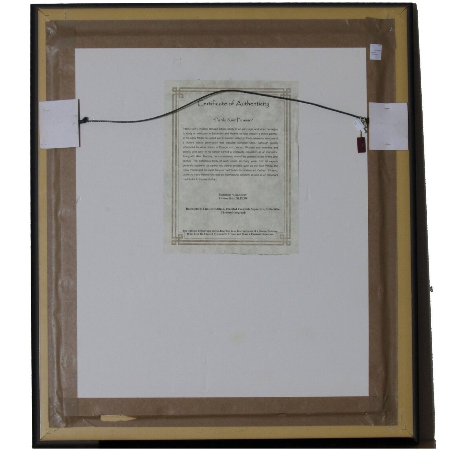 Femme au Beret Rouge (Girl With Red Beret), After Pablo Picasso Chromolithograph