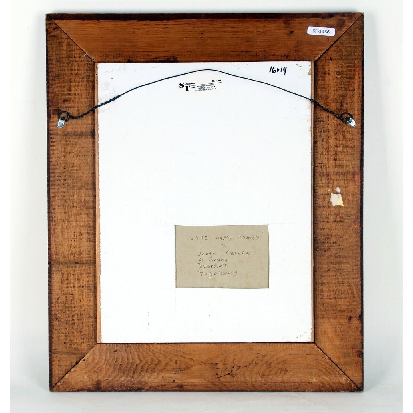 Jovan Obican: The Happy Family - Acrylic Painting Signed