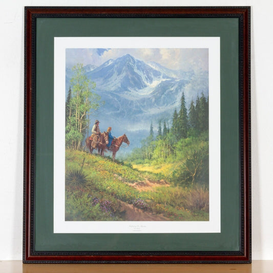 "Reflecting His Majesty" by G Harvey Framed Lithograph w/ CoA #8946
