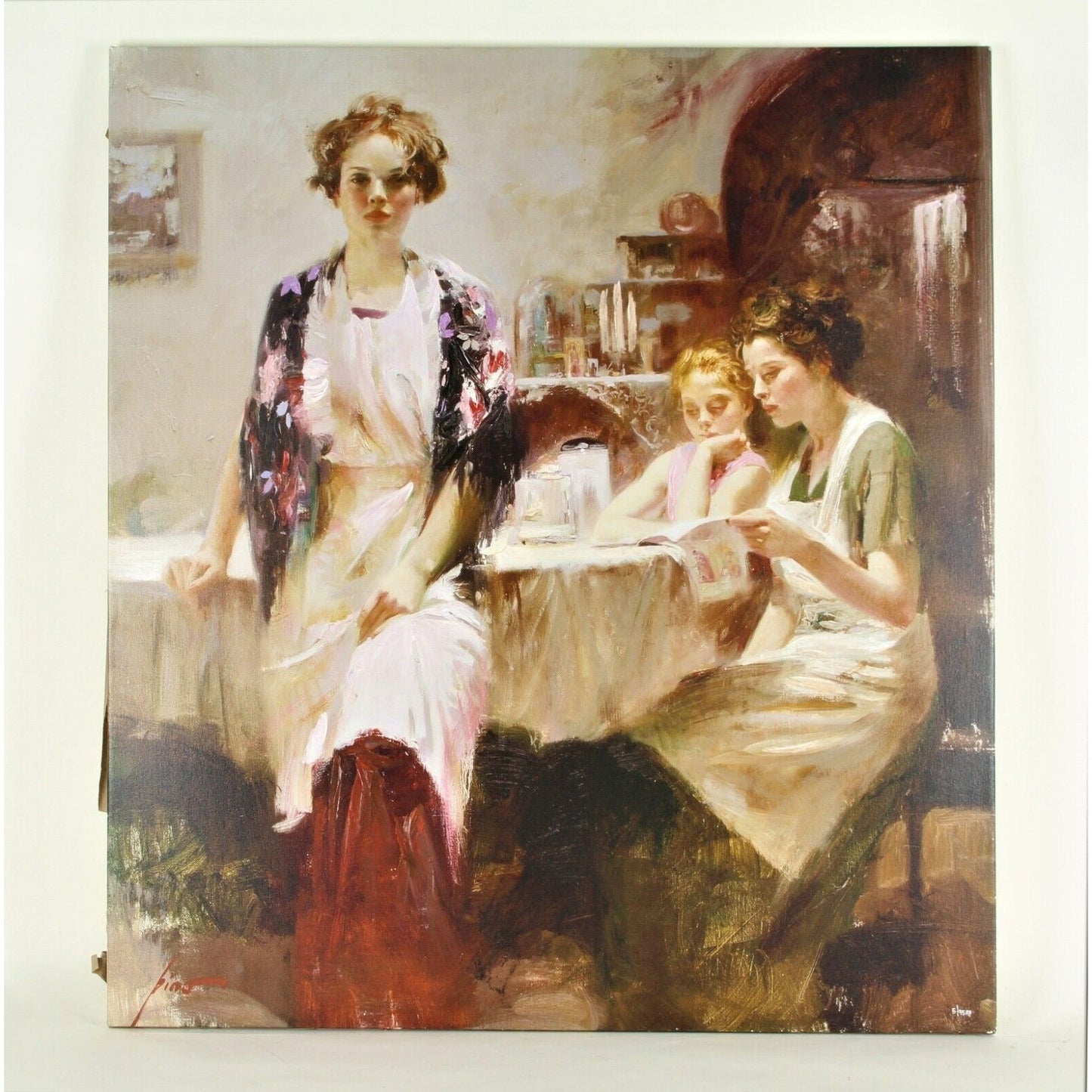 "Distant Thoughts" by Pino Daeni Embellished GiclÃ©e on Canvas Signed #5/95 AP