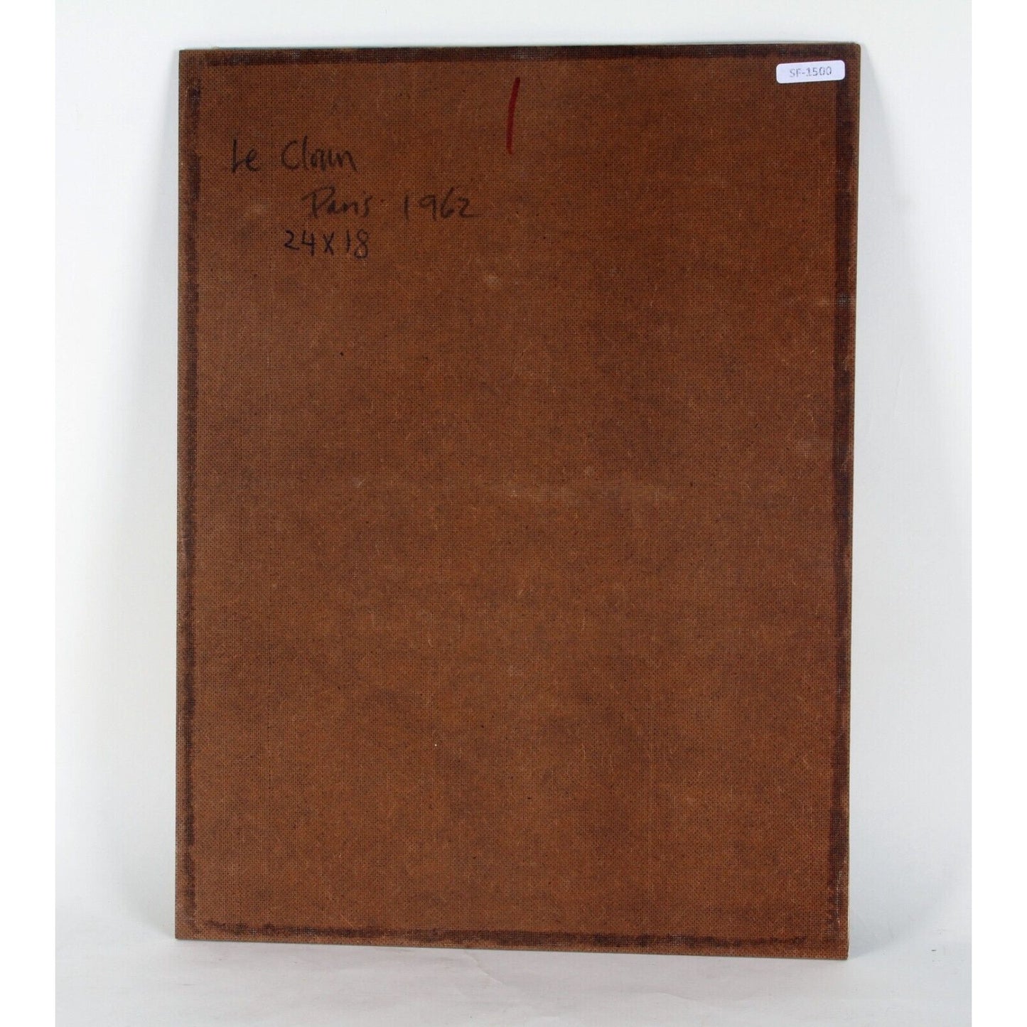 "Le Clown" by J. Marque, Oil Painting on Board, Paris, 24x18