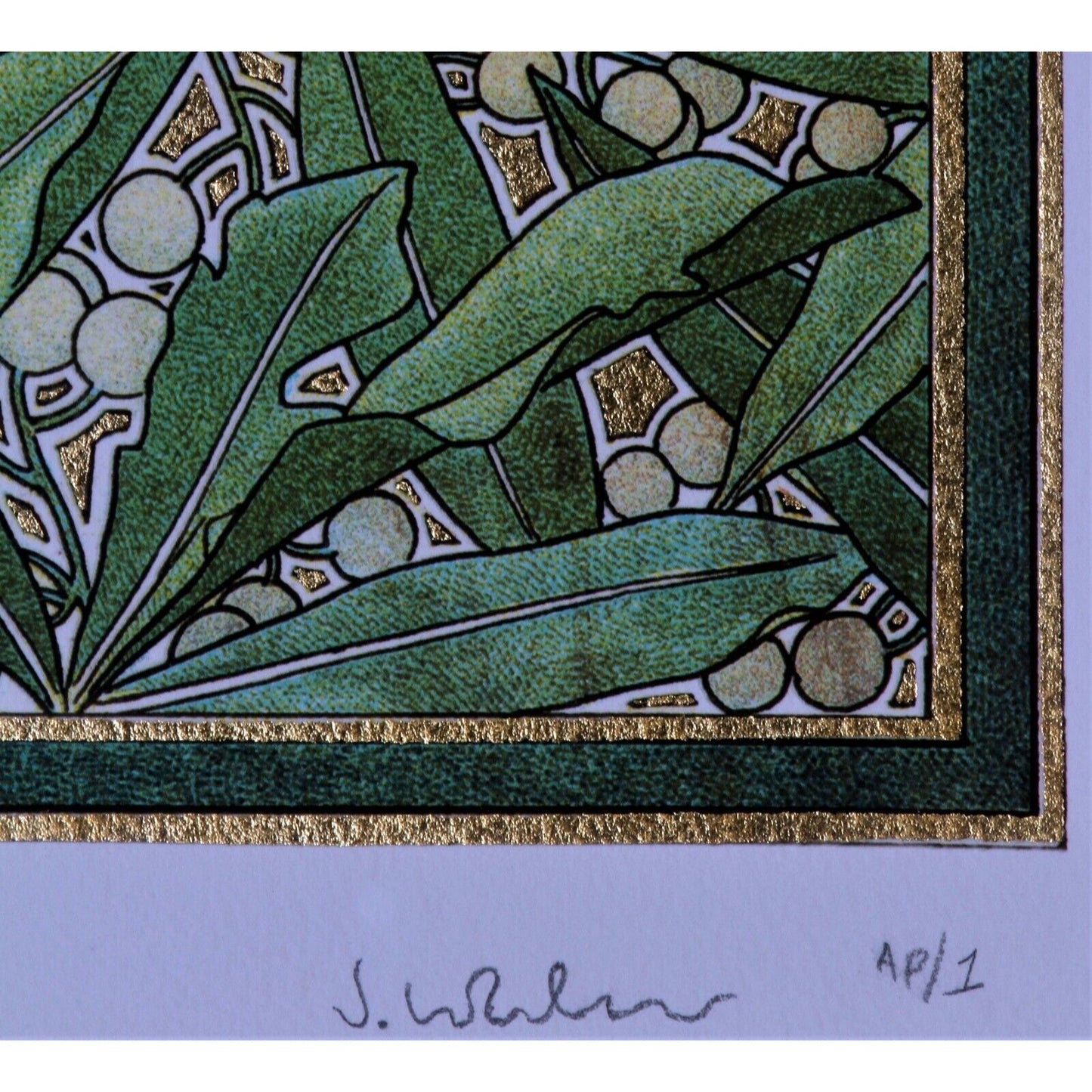 Laurel (1901) by (After)Alphonse Mucha Signed LE Artist Proof AP No.1 Giclée