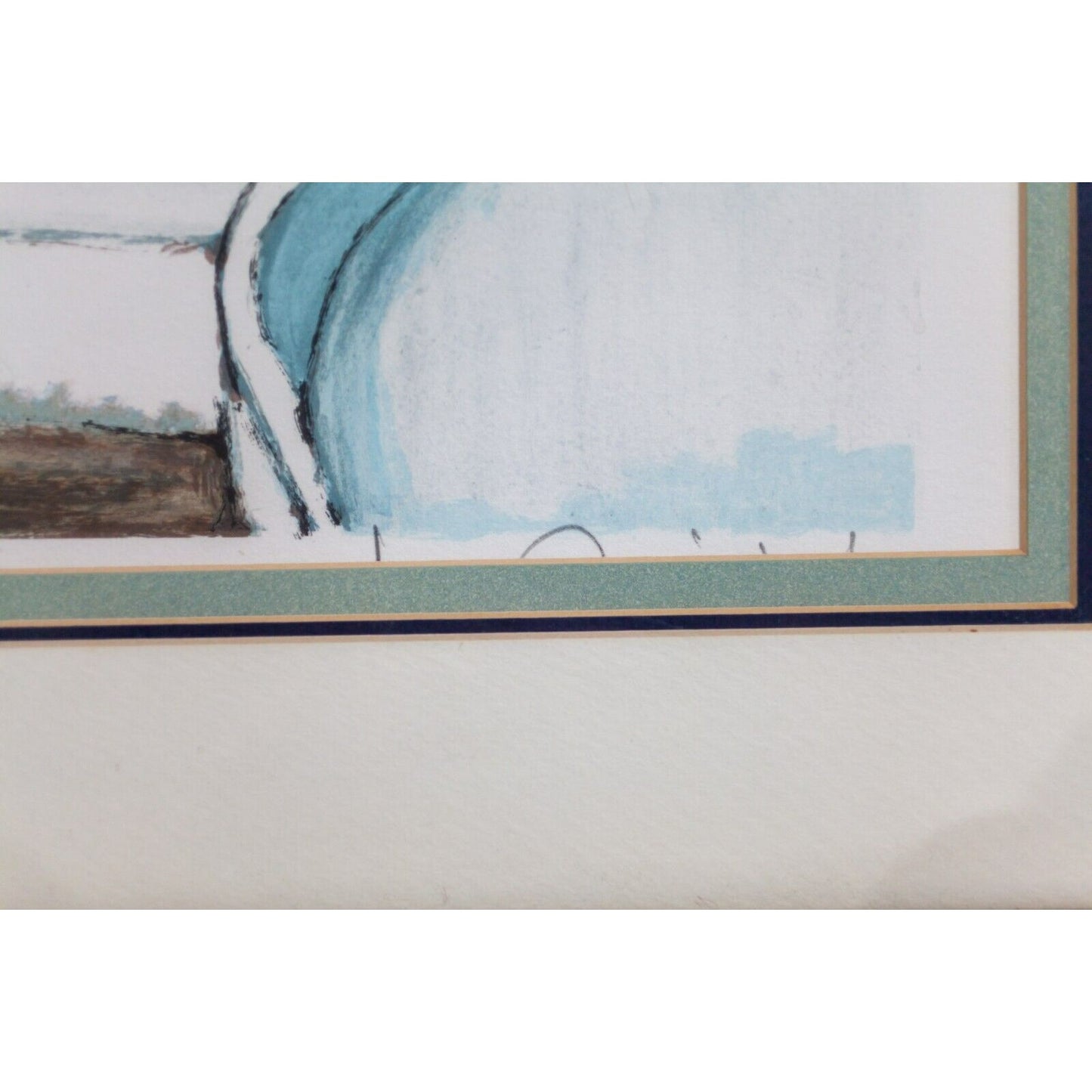 "Paysage Grecque" by Quilici Jean-Claude Framed Lithograph 89/100