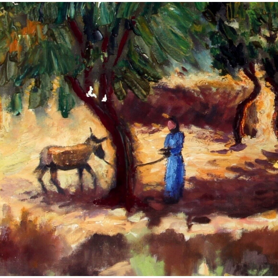 Jack Vernon: SUFED 69 Landscape Oil Painting of Sufed, Israel 1969 Signed