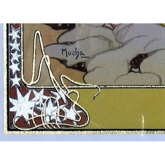 The Seasons: Winter (1900) by Alphonse Mucha Signed LE No. 147/475 Giclée