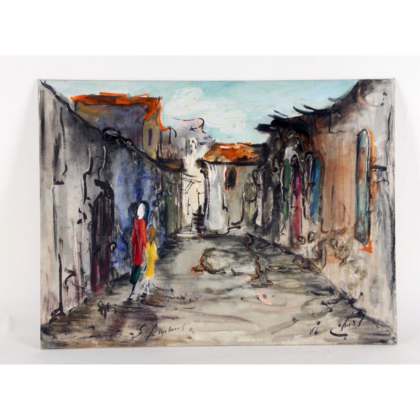 "Untitled" by Zvi Raphaly, Oil Painting on Board, 18x24