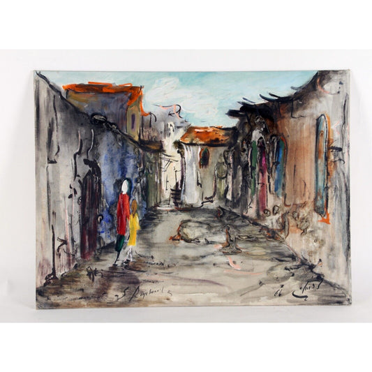 "Untitled" by Zvi Raphaly, Oil Painting on Board, 18x24