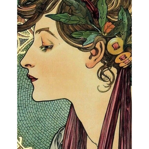 Laurel (1901) by (After)Alphonse Mucha Signed LE Artist Proof AP No.1 Giclée