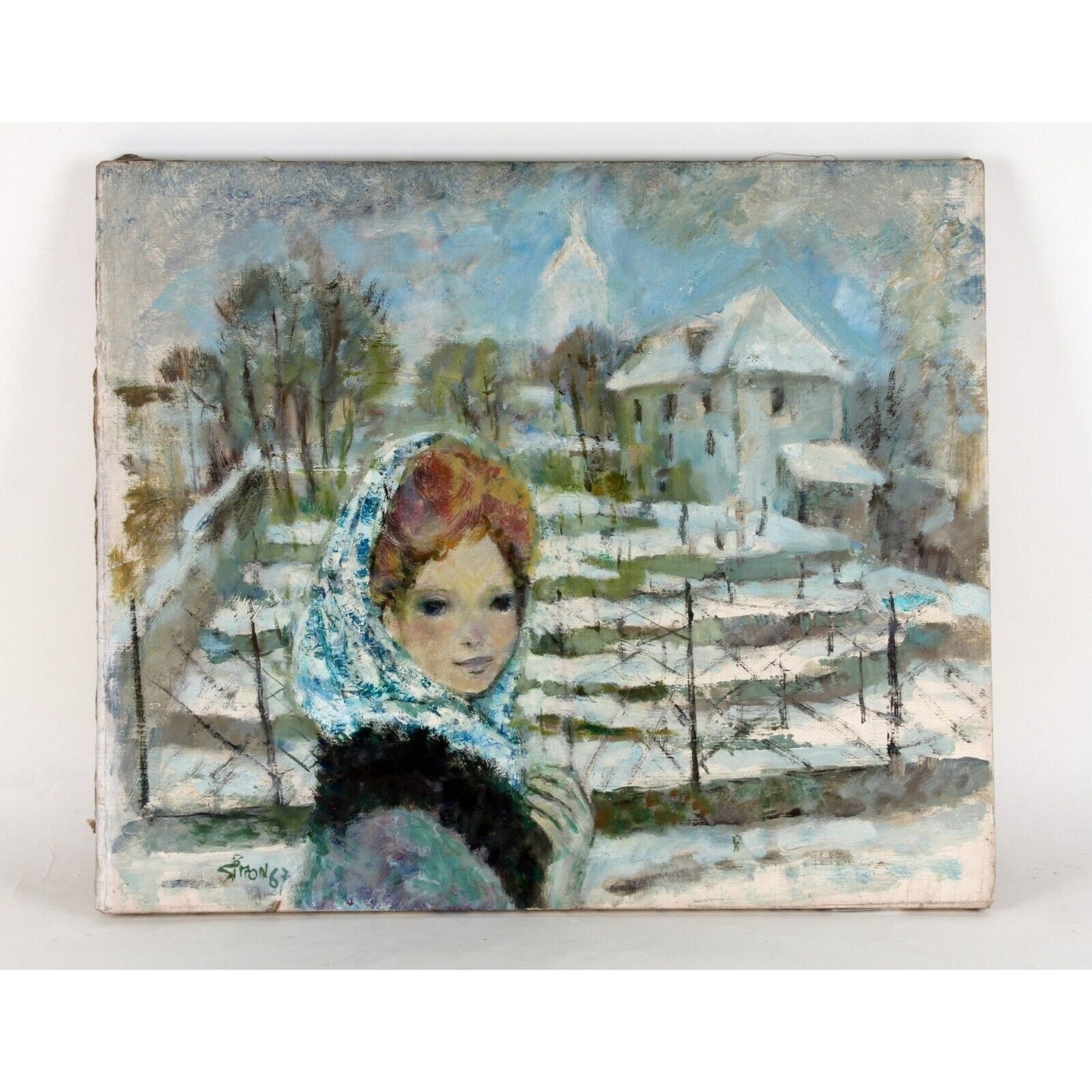 "Paysage de Monthmon Kel'Kiven Rue Stringent" by Boris Simon, Oil on Canvas